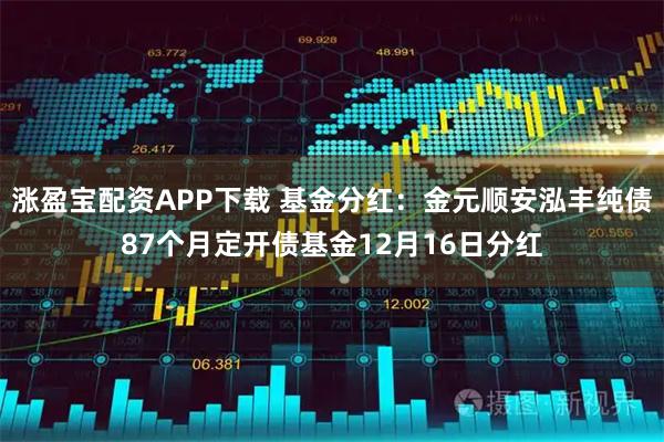 涨盈宝配资APP下载 基金分红：金元顺安泓丰纯债87个月定开债基金12月16日分红